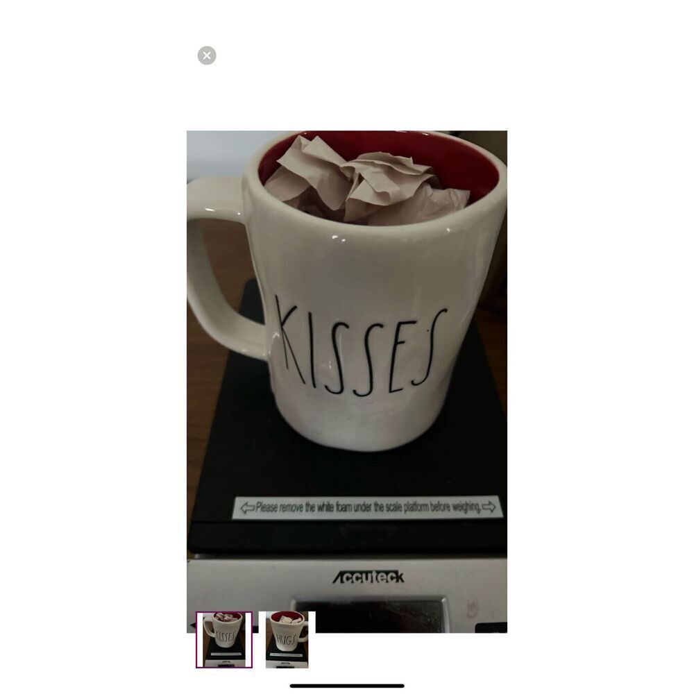 KISSES HUGS Doubled sided Rae Dunn Coffee Mug